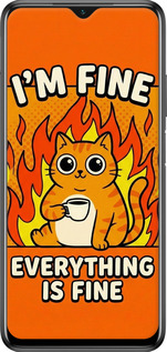 2D пластиковый чехол Funny Cat для Xiaomi Poco M3 - 6786t-2200 изображение 