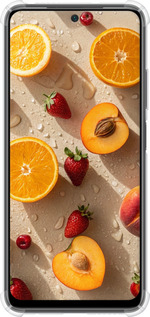 Силіконовий протиударний с посиленими кутами чехол Фрукти 3 для Xiaomi Poco M4 Pro - 6703sp-2592 изображение 