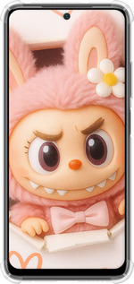 Силикон с усиленными углами чехол Лабубу 2 для Xiaomi Poco M4 Pro - 6710sp-2592 изображение 