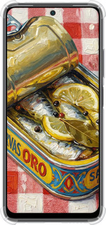 Силикон с усиленными углами чехол Vintage Sardine Tin Phone для Xiaomi Poco M4 Pro - 6772sp-2592 изображение 