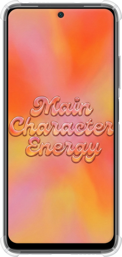 Силикон с усиленными углами чехол Aura Gradient Main Character Energy Aesthetic Y2K для Xiaomi Poco M4 Pro - 6783sp-2592 изображение 
