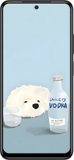 Силиконовый чехол Пес водка для Xiaomi Poco M4 Pro - 6368u-2592 изображение 