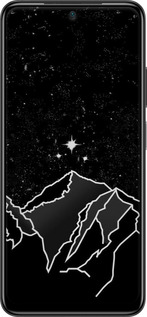 Силиконовый чехол Минималистический горный пейзаж для Xiaomi Poco M4 Pro - 6438u-2592 изображение 