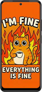 Силиконовый чехол Funny Cat для Xiaomi Poco M4 Pro - 6786u-2592 изображение 