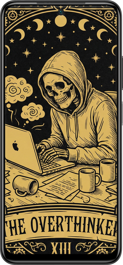 Силиконовый чехол The Overthinker для Xiaomi Poco M4 Pro - 6774u-2592 изображение 