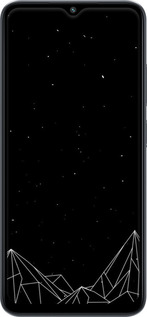 TPU чехол Черно белые абстрактные горы для Xiaomi Poco M5 - 6437b-2767 изображение 