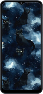 TPU чехол Изображение Кошек с тёмной акварелью для Xiaomi Poco M5 - 6521b-2767 изображение 