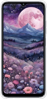 Силикон с усиленными углами чехол Ночь луна арт для Xiaomi Poco M5 - 6319sp-2767 изображение 