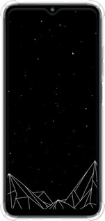 Силикон с усиленными углами чехол Черно белые абстрактные горы для Xiaomi Poco M5 - 6437sp-2767 изображение 