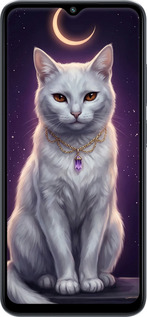 Силіконовий чехол Mystic White Cat Gothic Dark Purple Gold для Xiaomi Poco M5 - 6805u-2767 изображение 