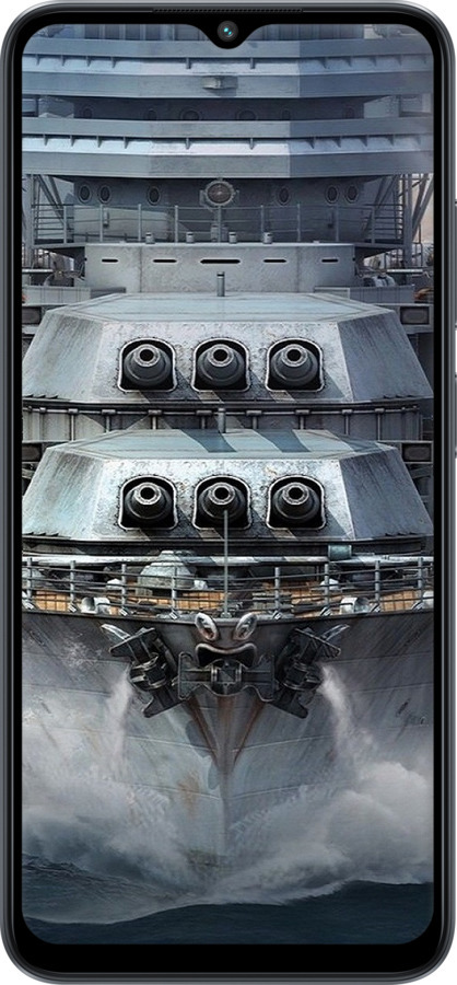 Силиконовый чехол Линкор, world of tanks, wargaming, военный корабль для Xiaomi Poco M5 - 6453u-2767 изображение 