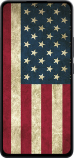 Силиконовый чехол Флаг США для Xiaomi Poco M7 Pro 5G - 395u-3942 изображение 
