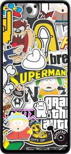 Силиконовый чехол Popular logos для Xiaomi Poco M7 Pro 5G - 4023u-3942 изображение 