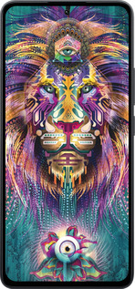 Силиконовый чехол Люминесцентный лев для Xiaomi Poco M7 Pro 5G - 4037u-3942 изображение 