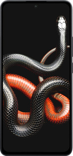 Силиконовый чехол Красно-черная змея на черном фоне для Xiaomi Poco M7 Pro 5G - 4063u-3942 изображение 