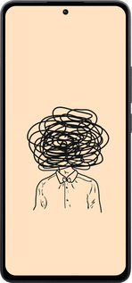 Силиконовый чехол Мысли для Xiaomi Poco M7 Pro 5G - 4568u-3942 изображение 