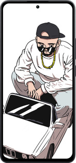 Силиконовый чехол Тачка для Xiaomi Poco M7 Pro 5G - 4663u-3942 изображение 