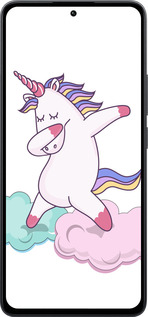 Силиконовый чехол Единорог для Xiaomi Poco M7 Pro 5G - 4702u-3942 изображение 