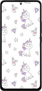 Силиконовый чехол Единорожка v2 для Xiaomi Poco M7 Pro 5G - 4703u-3942 изображение 