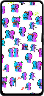 Силиконовый чехол Эмоции для Xiaomi Poco M7 Pro 5G - 4736u-3942 изображение 