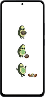 Силіконовий чехол Авокадо 1 для Xiaomi Poco M7 Pro 5G - 4857u-3942 изображение 