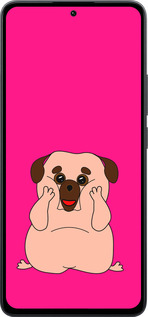 Силиконовый чехол Весёлый мопс для Xiaomi Poco M7 Pro 5G - 4908u-3942 изображение 