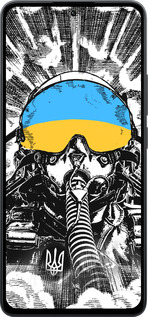 Силиконовый чехол Призрак Киева v3 для Xiaomi Poco M7 Pro 5G - 5307u-3942 изображение 