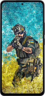 Силиконовый чехол Воин ЗСУ для Xiaomi Poco M7 Pro 5G - 5311u-3942 изображение 