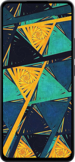 Силіконовий чехол Арт, абстракція, жовтий, синій для Xiaomi Poco M7 Pro 5G - 5382u-3942 изображение 