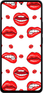 Силиконовый чехол Губы v3 для Xiaomi Poco M7 Pro 5G - 5477u-3942 изображение 