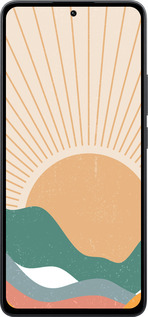 Силіконовий чехол Гори і сонце v2 для Xiaomi Poco M7 Pro 5G - 5488u-3942 изображение 