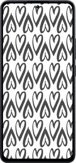 Силиконовый чехол Сердца v2 для Xiaomi Poco M7 Pro 5G - 5497u-3942 изображение 