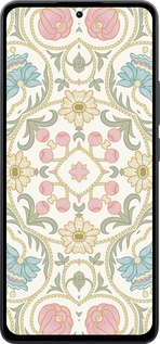 Силиконовый чехол Цветочный орнамент v2 для Xiaomi Poco M7 Pro 5G - 5513u-3942 изображение 