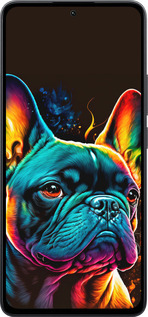 Силиконовый чехол Яркий бульдог для Xiaomi Poco M7 Pro 5G - 5547u-3942 изображение 