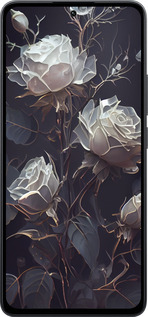 Силіконовий чехол Троянди 2 для Xiaomi Poco M7 Pro 5G - 5550u-3942 изображение 