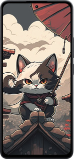Силиконовый чехол Япония - кот на крыше для Xiaomi Poco M7 Pro 5G - 5582u-3942 изображение 