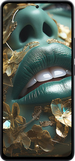 Силиконовый чехол Губы 2 для Xiaomi Poco M7 Pro 5G - 5667u-3942 изображение 