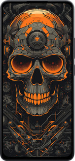 Силіконовий чехол Череп для Xiaomi Poco M7 Pro 5G - 5952u-3942 изображение 