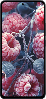 Силиконовый чехол Морозные ягоды для Xiaomi Poco M7 Pro 5G - 6033u-3942 изображение 