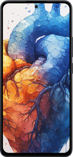 Силиконовый чехол Арт-сердце для Xiaomi Poco M7 Pro 5G - 6034u-3942 изображение 