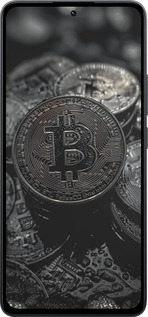 Силиконовый чехол Black Bitcoin для Xiaomi Poco M7 Pro 5G - 6090u-3942 изображение 