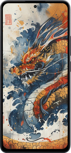 Силиконовый чехол Ярость дракона для Xiaomi Poco M7 Pro 5G - 6112u-3942 изображение 