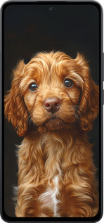 Силиконовый чехол Cocker spaniel на черном фоне для Xiaomi Poco M7 Pro 5G - 6137u-3942 изображение 