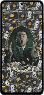 Силиконовый чехол Волк с валл стрит для Xiaomi Poco M7 Pro 5G - 6287u-3942 изображение 