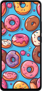 Силиконовый чехол Пончики для Xiaomi Poco M7 Pro 5G - 6318u-3942 изображение 