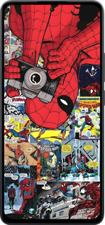 Силиконовый чехол Человек паук 2 для Xiaomi Poco M7 Pro 5G - 6333u-3942 изображение 