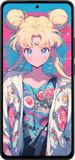 Силіконовий чехол Сейлор Мун 2 для Xiaomi Poco M7 Pro 5G - 6351u-3942 изображение 