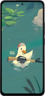 Силиконовый чехол Уточка с автоматом для Xiaomi Poco M7 Pro 5G - 6356u-3942 изображение 