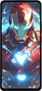 Силиконовый чехол Железный человек для Xiaomi Poco M7 Pro 5G - 6372u-3942 изображение 