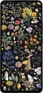 Силиконовый чехол С цветами для Xiaomi Poco M7 Pro 5G - 6422u-3942 изображение 